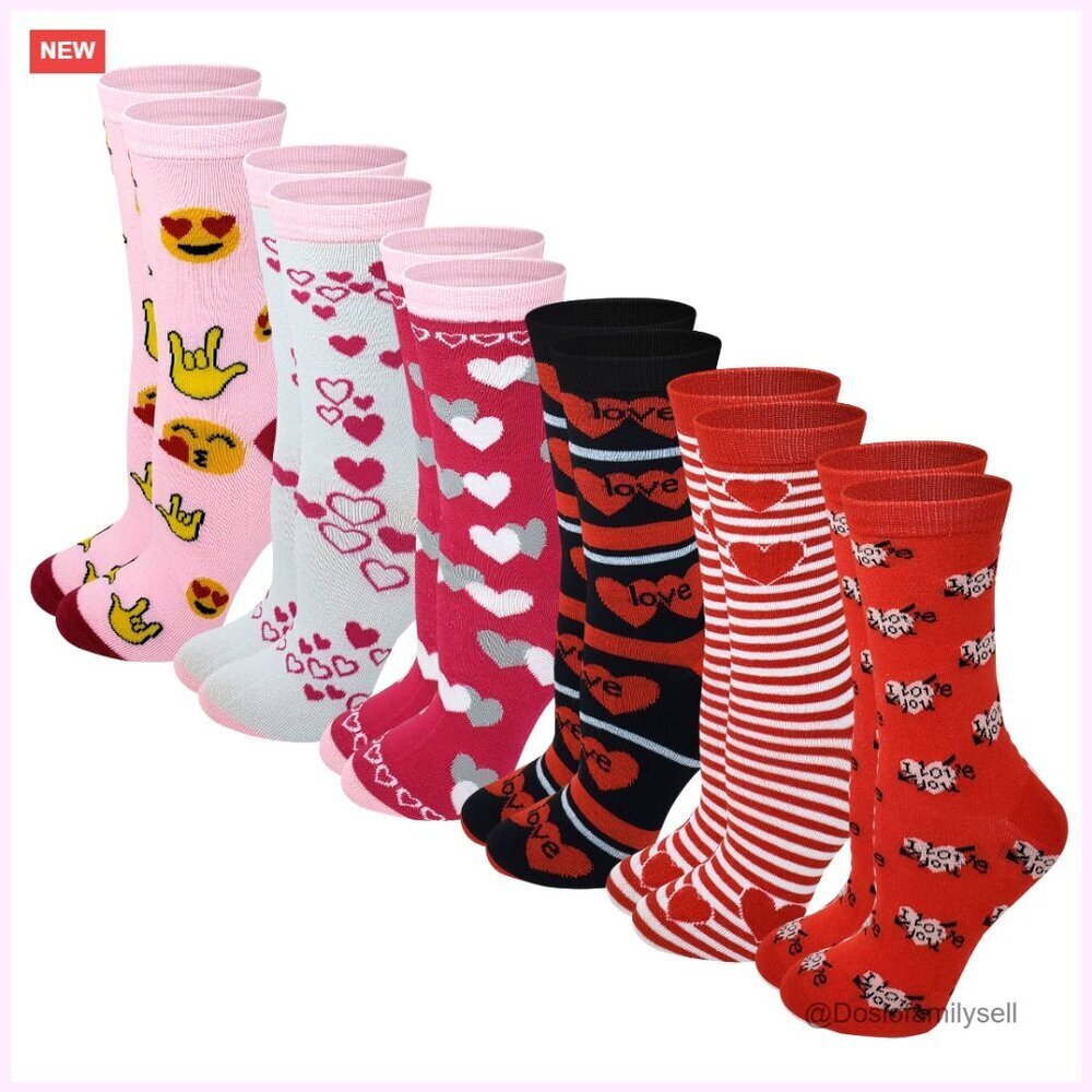 Novelty Crew Socks Stretchy Soft Fancy Design Y2K Retro Fun Casual Wear